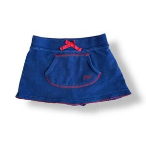 Oshkosh Vintage Front Pocket Skirt Babies Size 18M Blue‎ Y2K